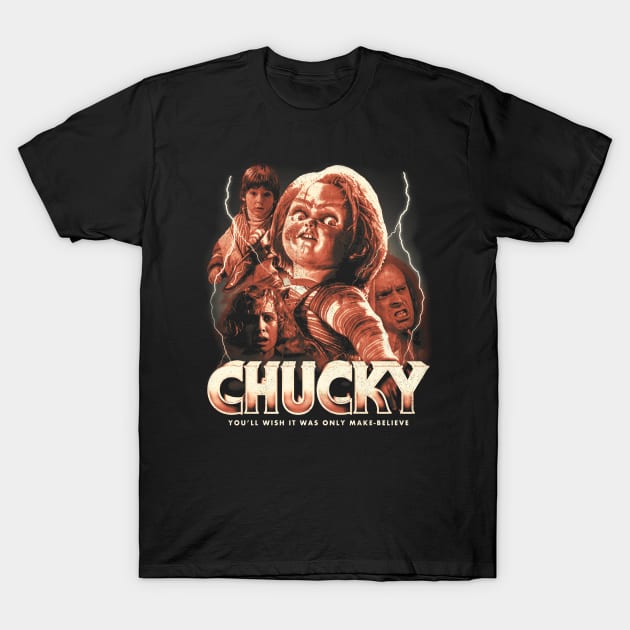 Chucky T-Shirt by nickbaileydesigns